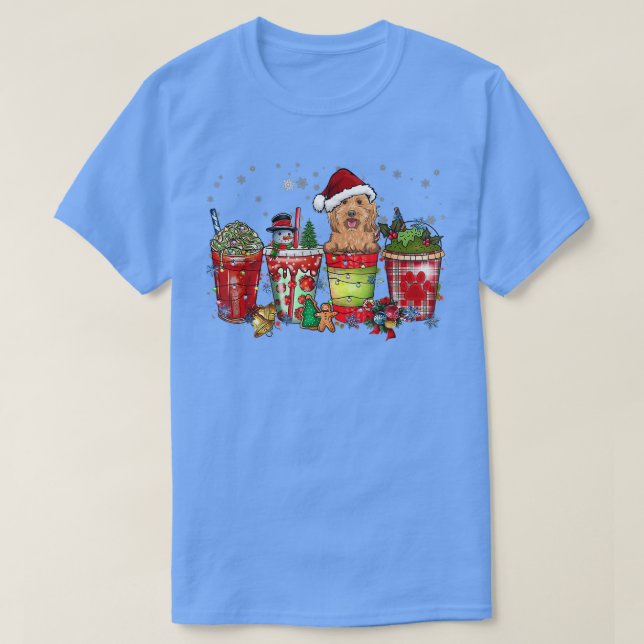 Cockapoo Iced Latte Snowmen Sweets Snow Christmas  T-Shirt (Design Front)
