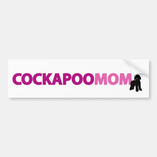 Cockapoo Mom Bumper Sticker (Front)