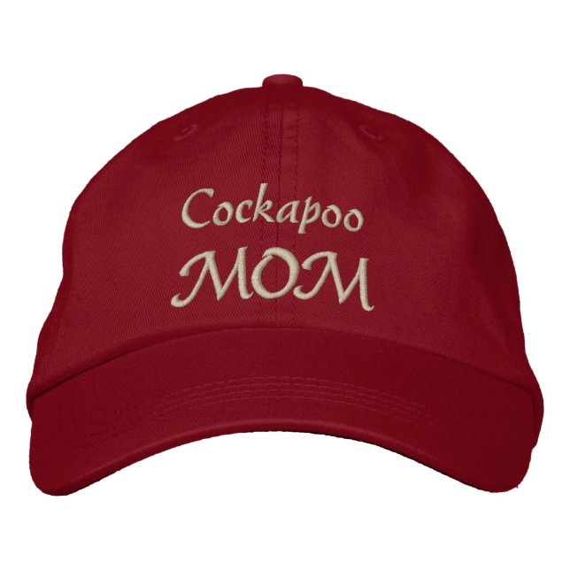 Cockapoo Mom Gifts Embroidered Baseball Hat (Front)