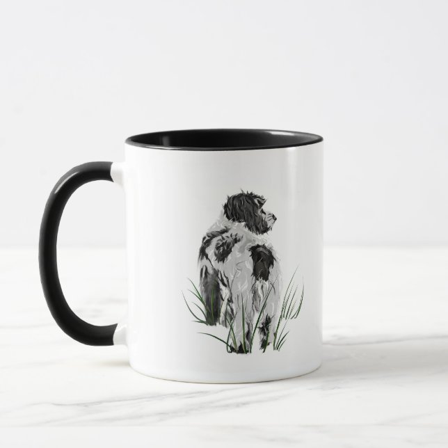 Cockapoo Mug –  Dog Mom Coffee Mug, Watercolor Art (Left)