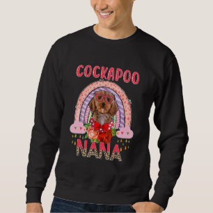 Cockapoo Nana Cute Rainbow Rainy Dog Mother's Day Sweatshirt