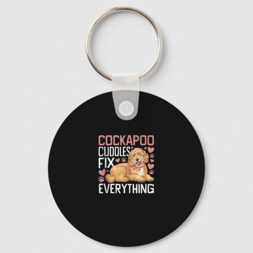 Cockapoo Owner Dog Lover Puppy Cocker Spaniel Pood Keychain