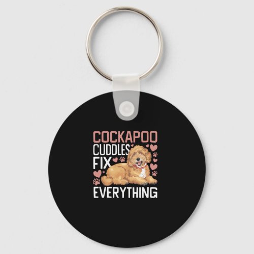 Cockapoo Owner Dog Lover Puppy Cocker Spaniel Pood Keychain