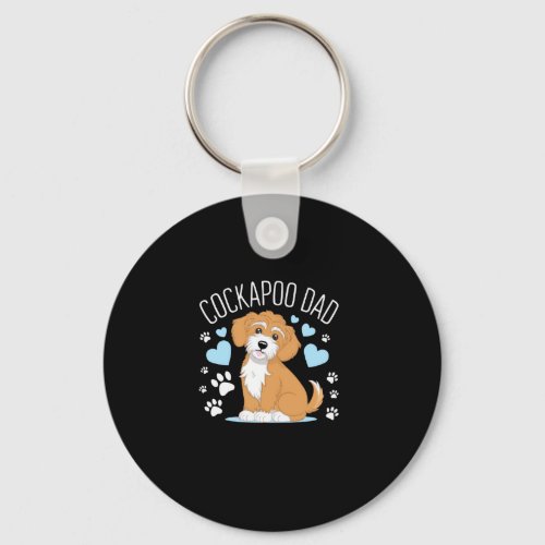 Cockapoo Owner Dog Lover Puppy Cocker Spaniel Pood Keychain