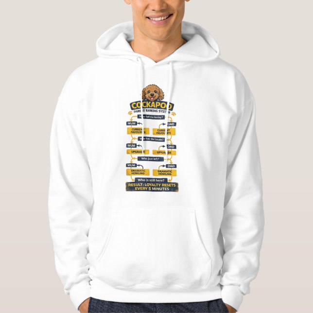 Cockapoo Parent Ranking System Funny owner gift Hoodie (Front)