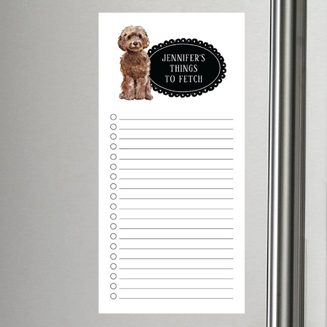 Cockapoo Shopping List  Magnetic Notepad (Creator Uploaded)