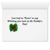 Cockapoo St Patrick's Day Cards (Inside Horizontal (Bottom))