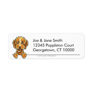 Cockapoo Tan Clean & Simple Label