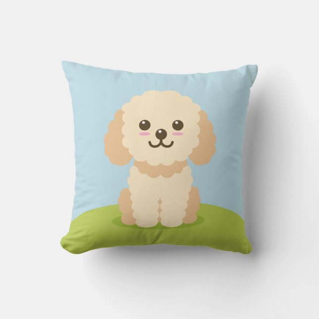 Cockapoo Throw Pillow (Front)
