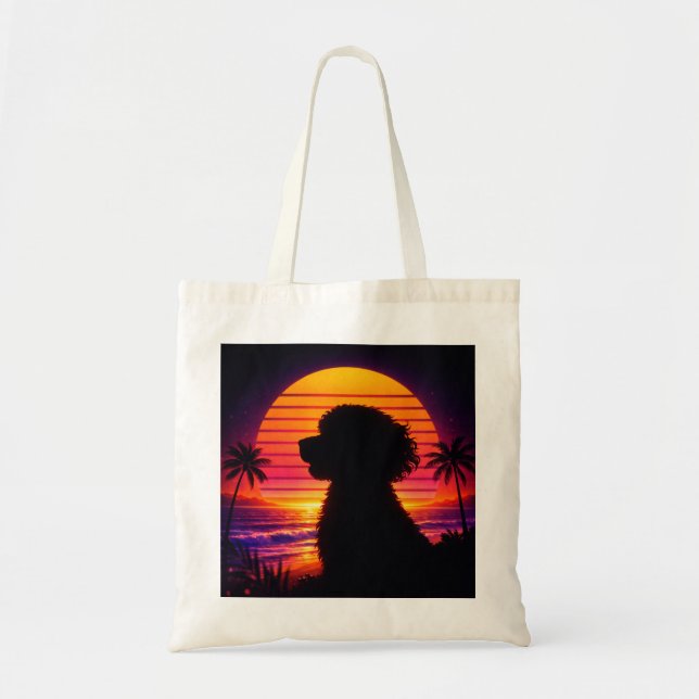 Cockapoo Tote Bag - Retro Cockapoo Dog Lover Gift (Front)