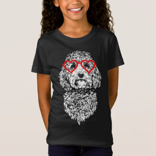 Cockapoo Valentines Day Doodle Dog mom Dog Lover T_Shirt