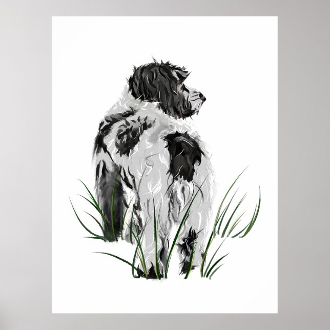 Cockapoo Wall Art Poster, Dog Home Decor (Front)