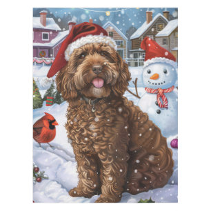 Cockapoo Winter Wonderland Christmas Joy Tablecloth