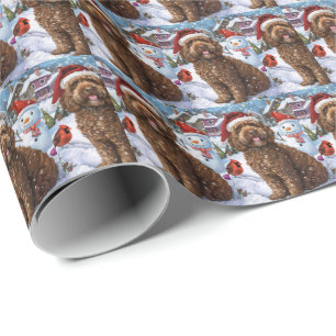 Cockapoo Winter Wonderland Christmas Joy Wrapping Paper