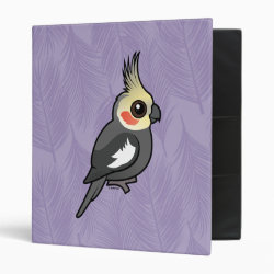 Customizable Cockatiel Avery Signature Binder 8.5x11