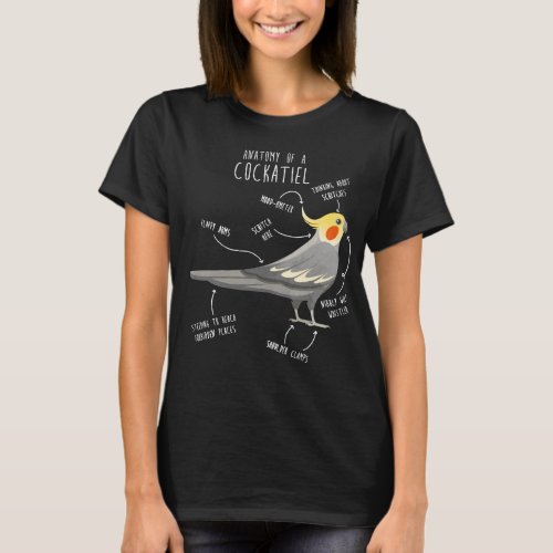 Cockatiel Anatomy T_Shirt