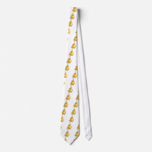 Cockatiel bird art tie