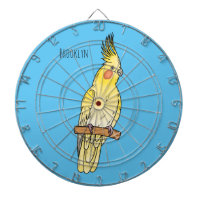 cockatiel bird cartoon illustration