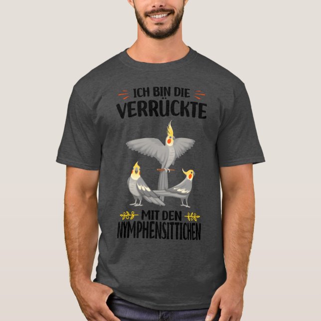 Cockatiel bird family T-Shirt (Front)