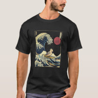 Cockatiel Bird Japanese Kanagawa Wave Funny Surf A