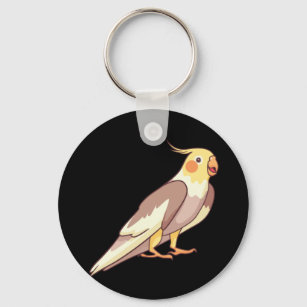 Cockatiel Bird Parrot Keychain