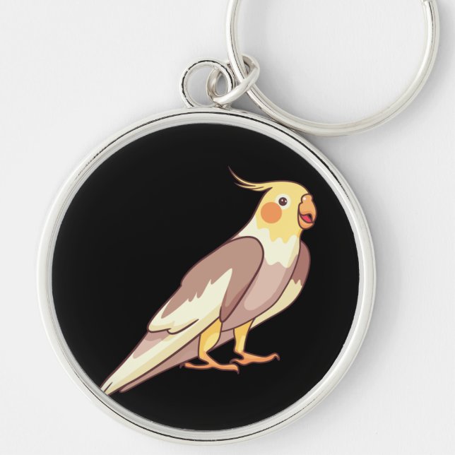 Cockatiel Bird Parrot Keychain (Front)