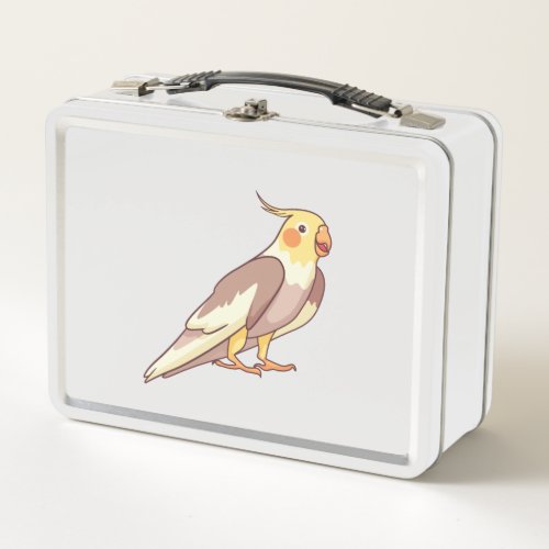 Cockatiel Bird Parrot Metal Lunch Box