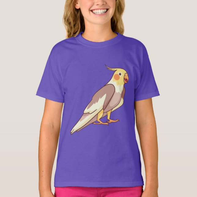 Cockatiel Bird Parrot T-Shirt (Front)