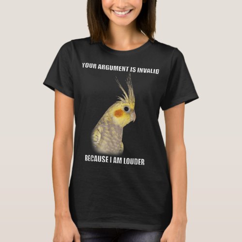 COCKATIEL Birds Funny Cockatiels Design T_Shirt