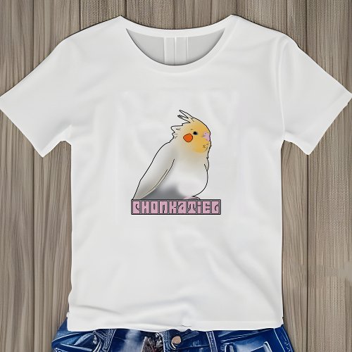 Cockatiel Chonky Birb Meme Cute Funny Pet Bird Tri_Blend Shirt