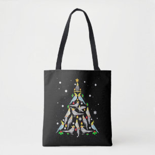 Cockatiel Christmas Tree Funny Cockatiel Bird Chri Tote Bag