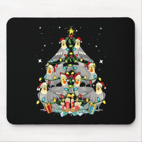 Cockatiel Christmas Tree Xmas Mom Dad Bird Mouse Pad