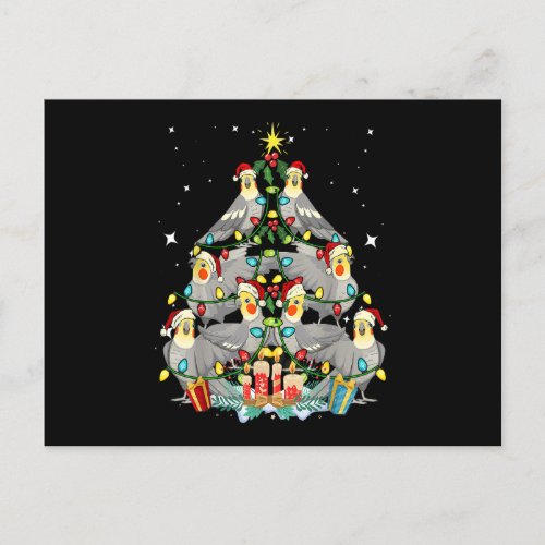 Cockatiel Christmas Tree Xmas Mom Dad Bird Postcard