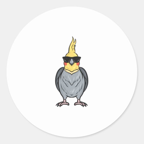 Cockatiel Classic Round Sticker