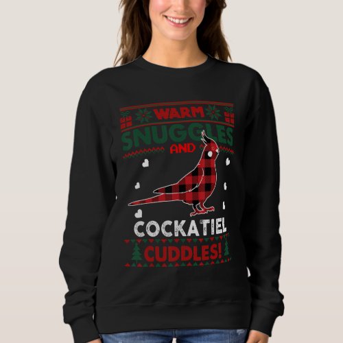 Cockatiel  Cockatoo Bird Xmas Ugly Christmas Sweat Sweatshirt