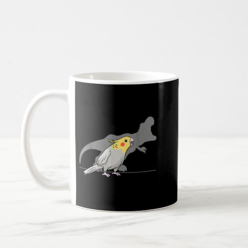 Cockatiel Cockatoo Lutino Parrot Quarrion Dinosaur Coffee Mug