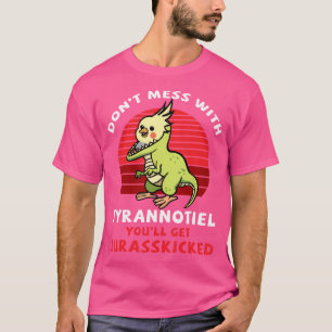 Cockatiel Cockatoo Lutino Quarrion Dinosaur Dino P T-Shirt