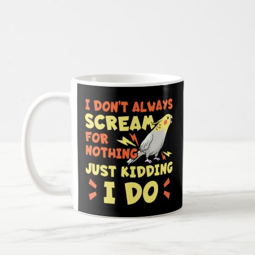 Cockatiel Cockatoo Lutino Weiro Bird Parrot Quarri Coffee Mug