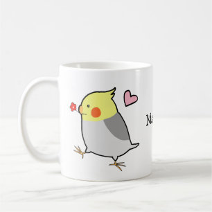 Cockatiel Custom Name Cockatoo Parrot Budgie Coffee Mug