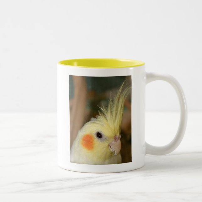 Cockatiel Cutie Two-Tone Coffee Mug (Right)