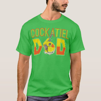 Cockatiel dad father day gift animal bird retro T-Shirt
