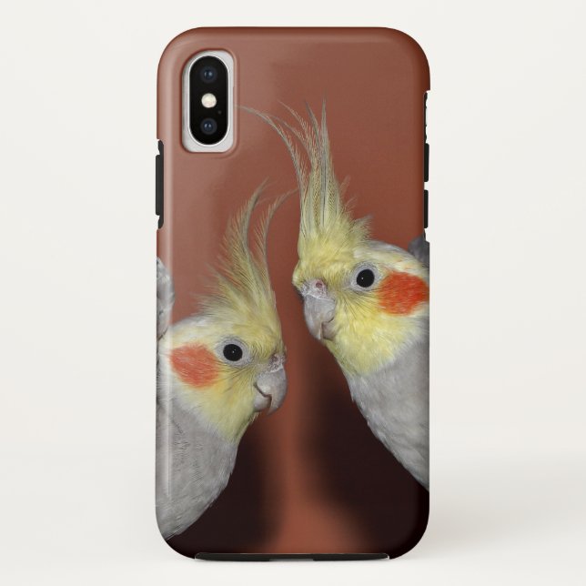 Cockatiel Duo iPhone X Case (Back)