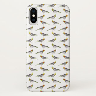 Cockatiel Frenzy iPhone X Case (Choose Colour)