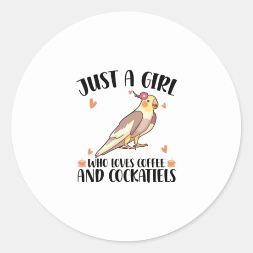 Cockatiel Gift Idea  Pet Bird Birds Cockatiels Classic Round Sticker