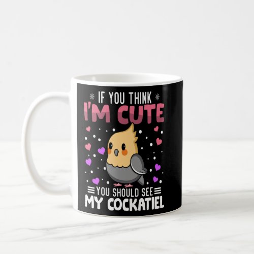 Cockatiel Heart Valentines Day Animal For Womens  Coffee Mug