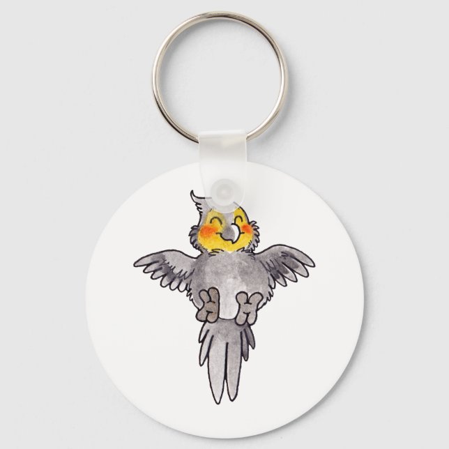 Cockatiel Keychain (Front)