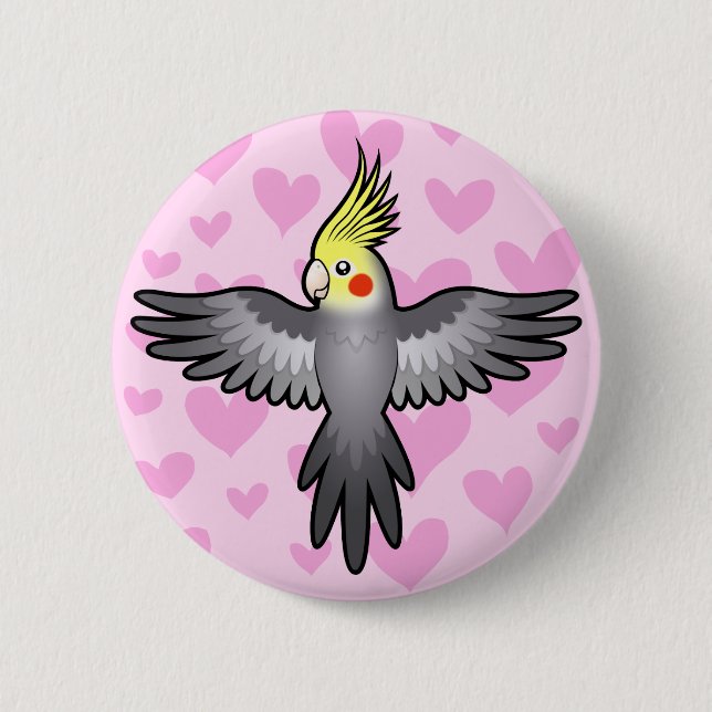 Cockatiel Love Button (Front)