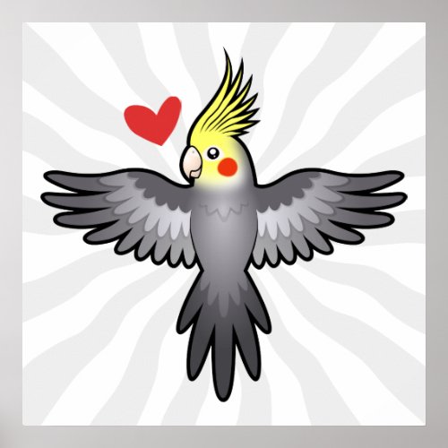 Cockatiel Love Poster