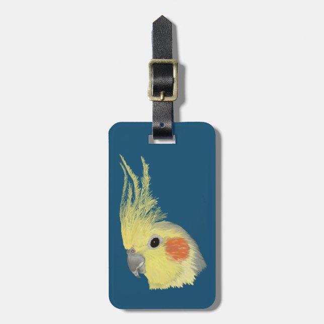 Cockatiel Luggage Tag (Front Vertical)