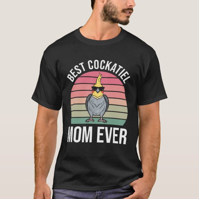 Cockatiel Mom  Cockatiel T-Shirt (Front)